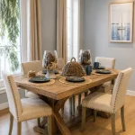 Table rectangulaire croisée Woody Collection